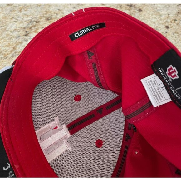 Adidas Indiana University Hoosiers Adult Ball Cap Fitted L/XL - Picture 9 of 10